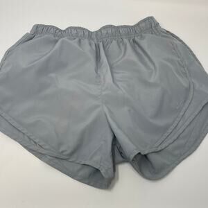 Nike Women's DRI-FIT Tempo Running Shorts Brief Lined Grey Medium